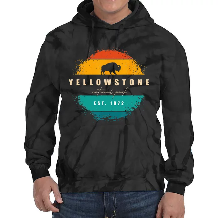 Yellowstone National Park Tie Dye Hoodie