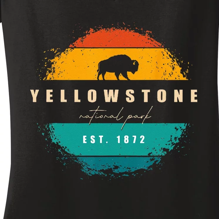 Yellowstone National Park Women's V-Neck T-Shirt