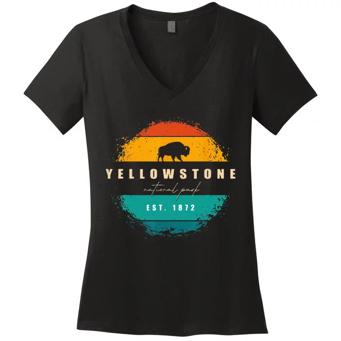 Yellowstone National Park Women's V-Neck T-Shirt