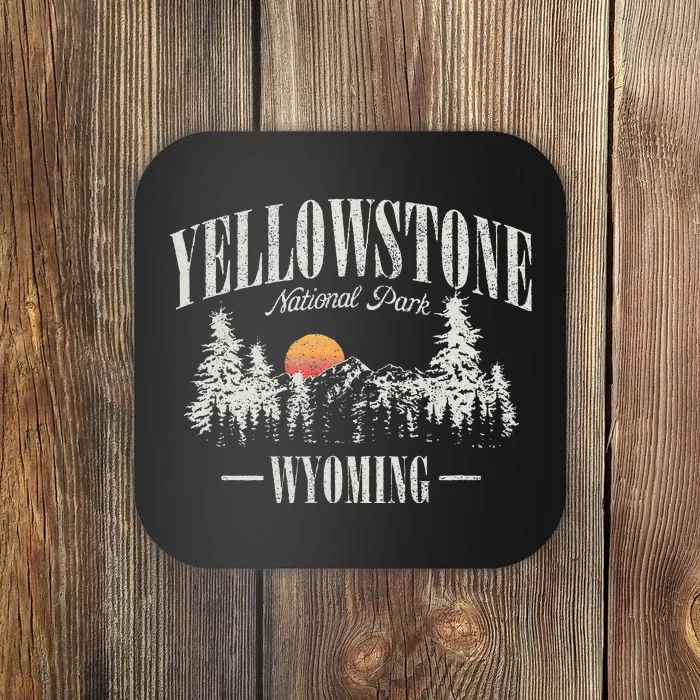 Yellowstone National Park Vintage Coaster