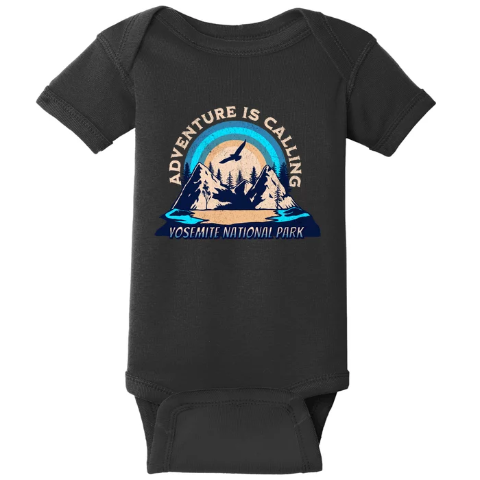 Yosemite National Park Camping Hiking Family Vacation Baby Bodysuit