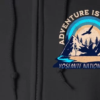 Yosemite National Park Camping Hiking Family Vacation Full Zip Hoodie