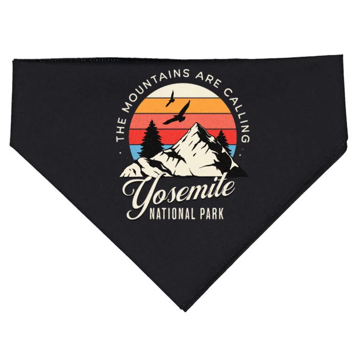 Yosemite National Park Camping Hiking Family Vacation USA-Made Doggie Bandana