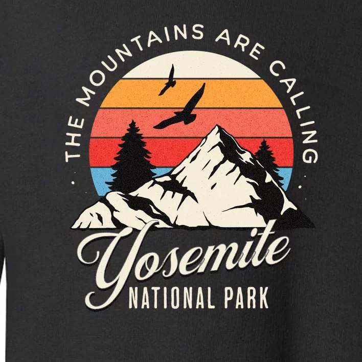 Yosemite National Park Camping Hiking Family Vacation Toddler Sweatshirt