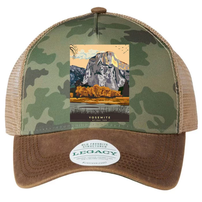 Yosemite National Park Retro Legacy Tie Dye Trucker Hat