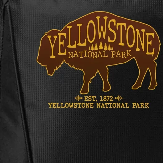 Yellowstone National Park EST 1872 Buffalo Logo City Backpack