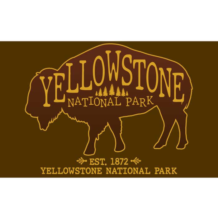 Yellowstone National Park EST 1872 Buffalo Logo Bumper Sticker