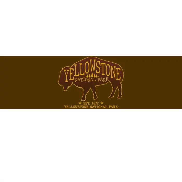 Yellowstone National Park EST 1872 Buffalo Logo Bumper Sticker