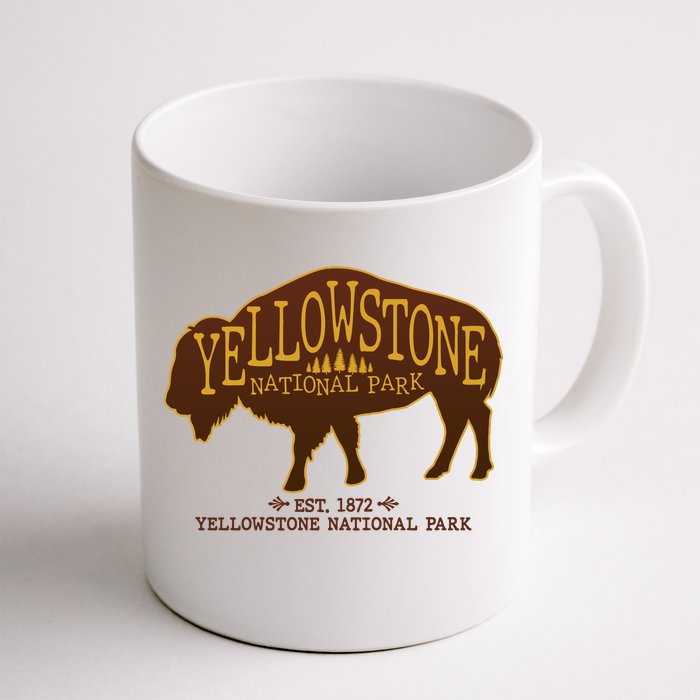 Yellowstone National Park EST 1872 Buffalo Logo Front & Back Coffee Mug