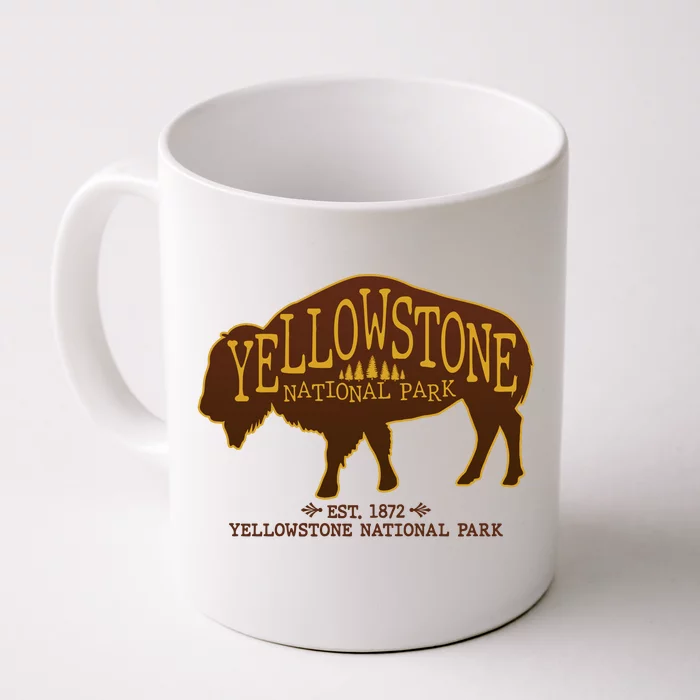 Yellowstone National Park EST 1872 Buffalo Logo Front & Back Coffee Mug