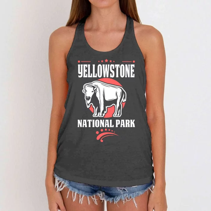 Yellowstone National Park Women's Knotted Racerback Tank