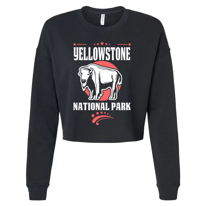 Yellowstone National Park Cropped Pullover Crew