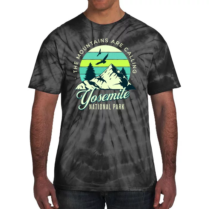 Yosemite National Park Camping Hiking Family Vacation Tie-Dye T-Shirt