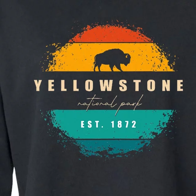 Yellowstone National Park Cropped Pullover Crew