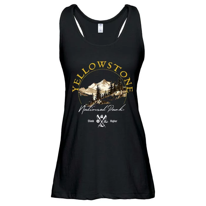 Yellowstone National Park Retro Vintage Apparel Souvenir Ladies Essential Flowy Tank