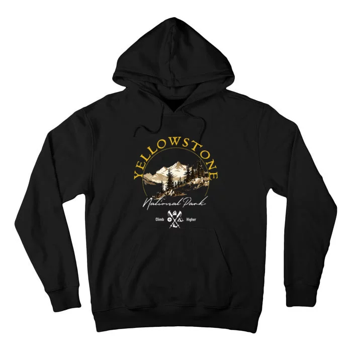 Yellowstone National Park Retro Vintage Apparel Souvenir Tall Hoodie