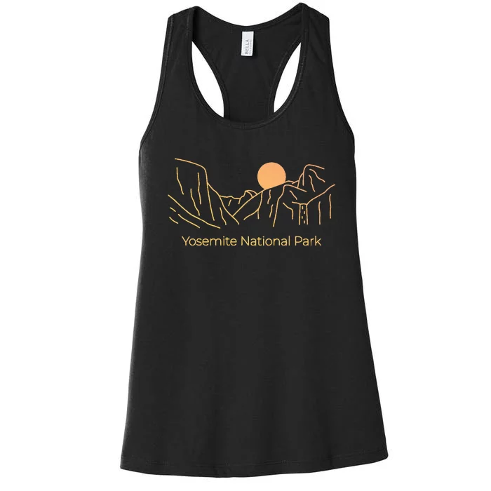 Yosemite National Park Skyline Women's Racerback Tank