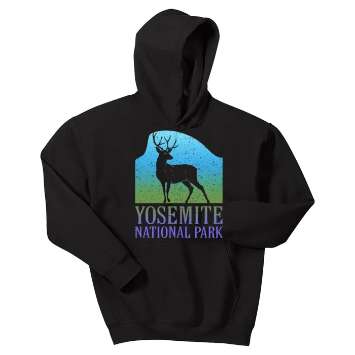 Yosemite National Park Half Dome Deer Souvenir Travel Kids Hoodie