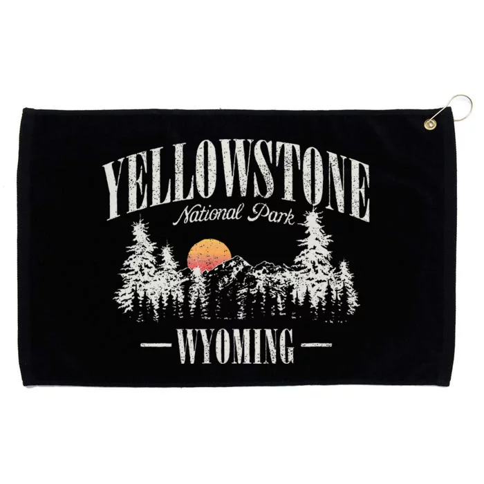 Yellowstone National Park Vintage Grommeted Golf Towel