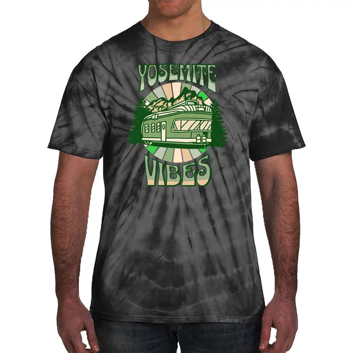 Yosemite National Park Camping Hiking Family Vacation Tie-Dye T-Shirt