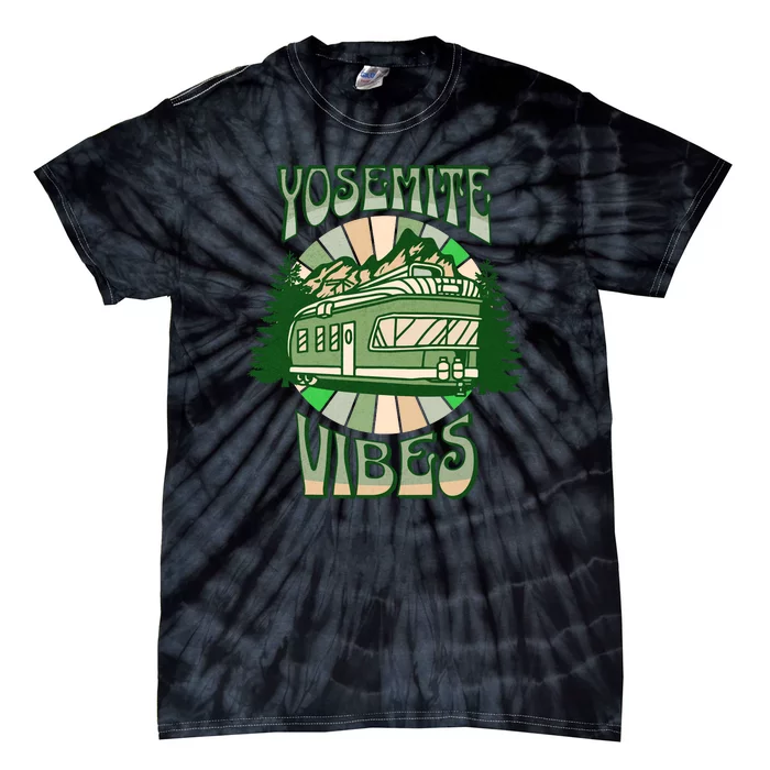 Yosemite National Park Camping Hiking Family Vacation Tie-Dye T-Shirt