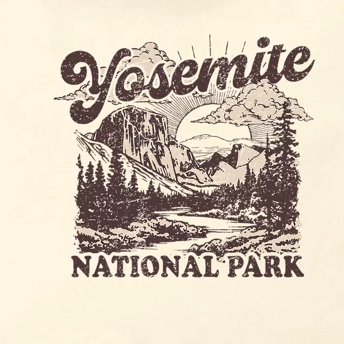 Yosemite National Park California Half Dome Zip Tote Bag