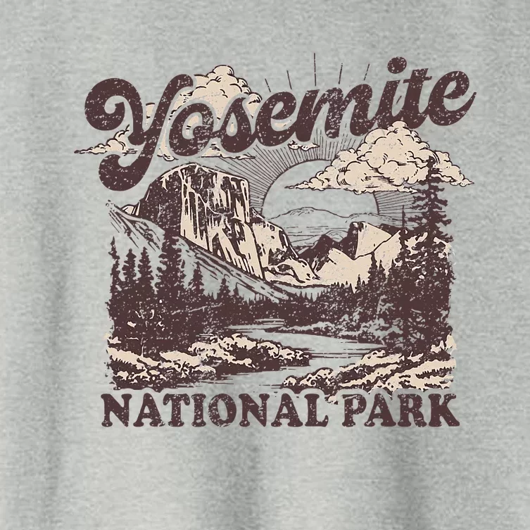 Yosemite National Park California Half Dome Women's Crop Top Tee