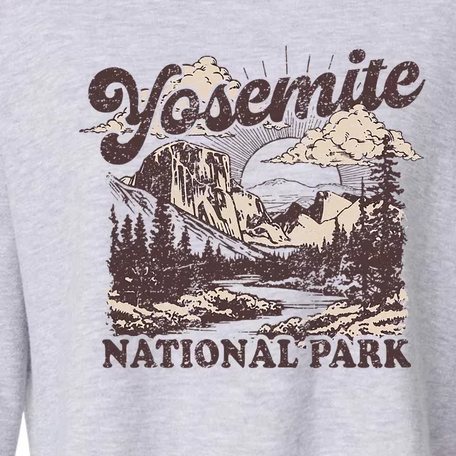 Yosemite National Park California Half Dome Cropped Pullover Crew