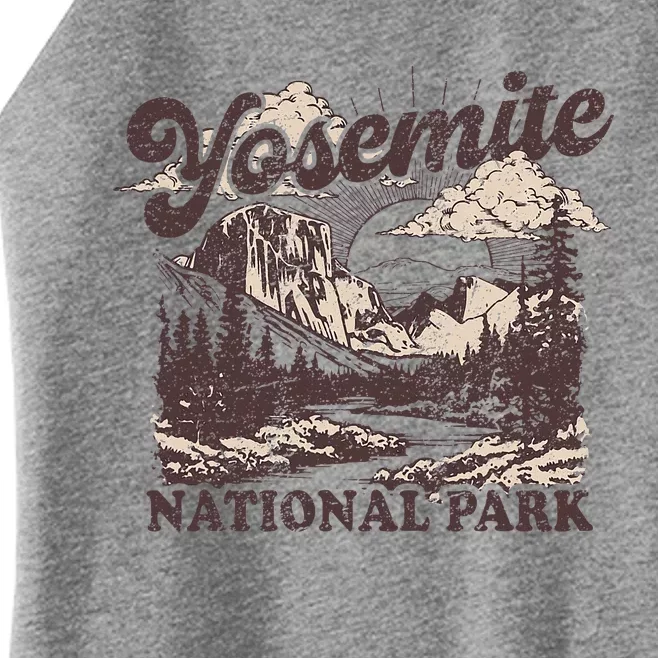 Yosemite National Park California Half Dome Women’s Perfect Tri Rocker Tank