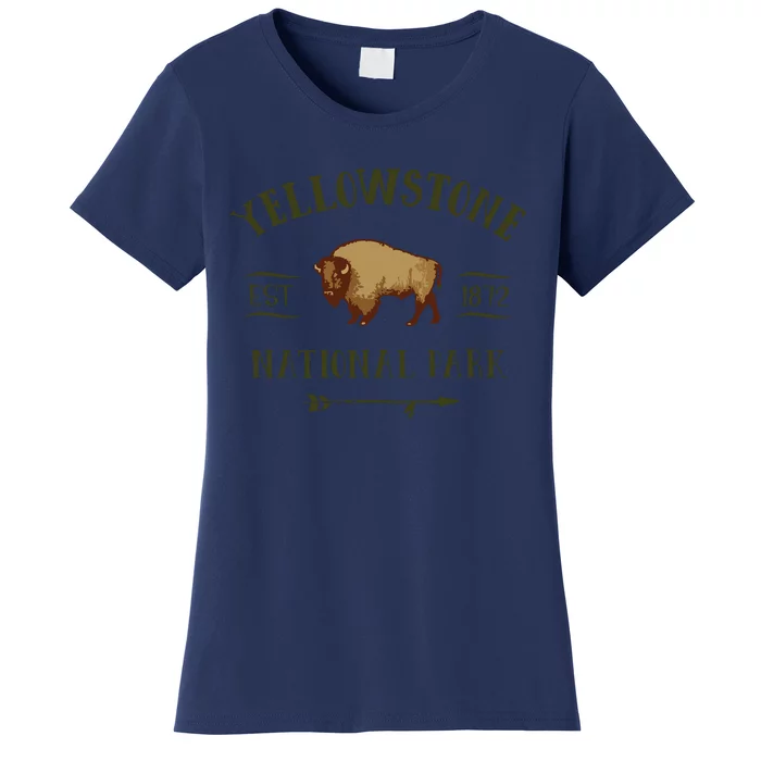 YELLOWSTONE NATIONAL PARK Bison Buffalo Men Women Souvenir Women's T-Shirt