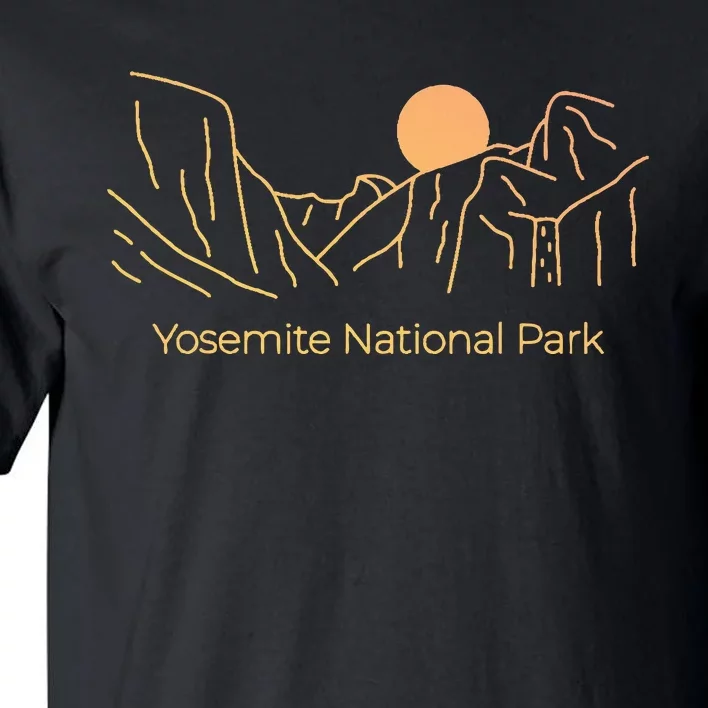 Yosemite National Park Skyline Tall T-Shirt