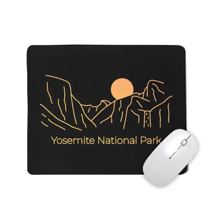 Yosemite National Park Skyline Mousepad