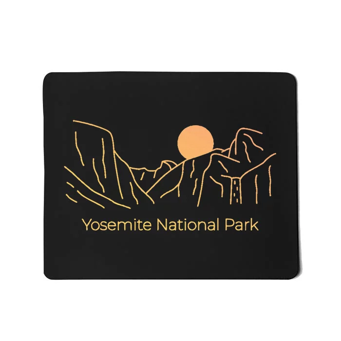 Yosemite National Park Skyline Mousepad