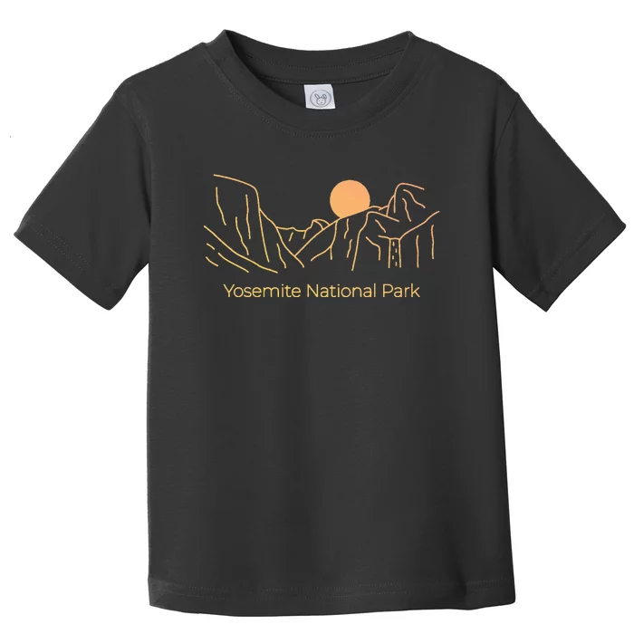 Yosemite National Park Skyline Toddler T-Shirt