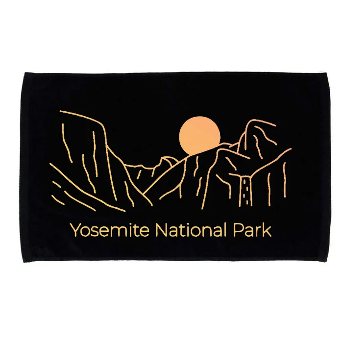 Yosemite National Park Skyline Microfiber Hand Towel