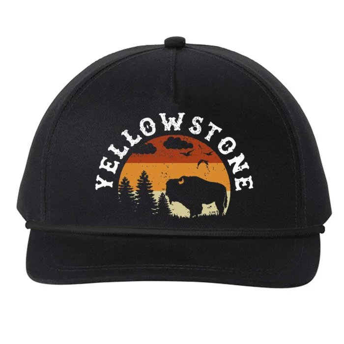 Yellowstone National Park Hiking And Outdoor Enthusiasts Snapback Five-Panel Rope Hat