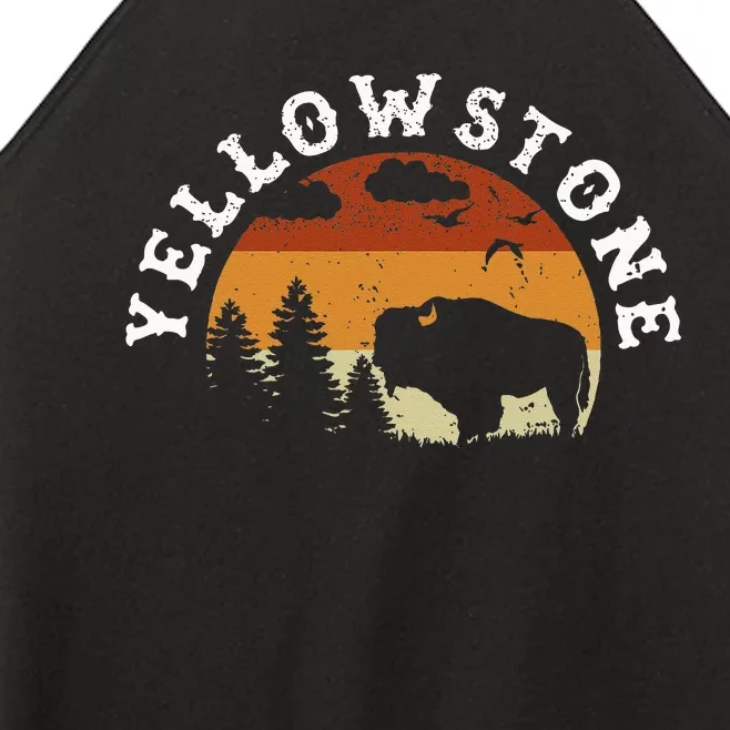 Yellowstone National Park Hiking And Outdoor Enthusiasts Women’s Perfect Tri Rocker Tank