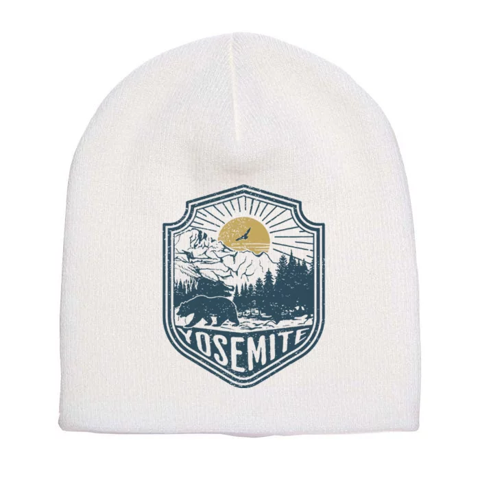 Yosemite National Park California Nature Hiking Outdoors Short Acrylic Beanie