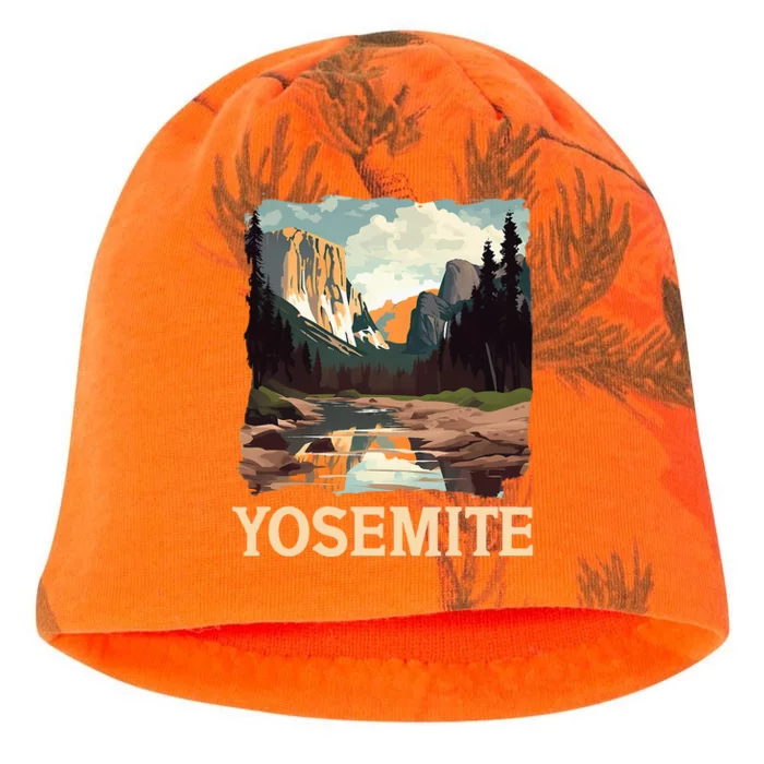 Yosemite National Park Adventure Hiking Nature Design Kati - Camo Knit Beanie