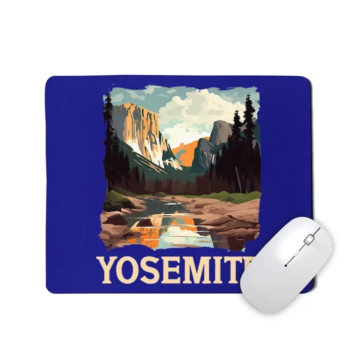 Yosemite National Park Adventure Hiking Nature Design Mousepad