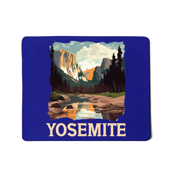 Yosemite National Park Adventure Hiking Nature Design Mousepad