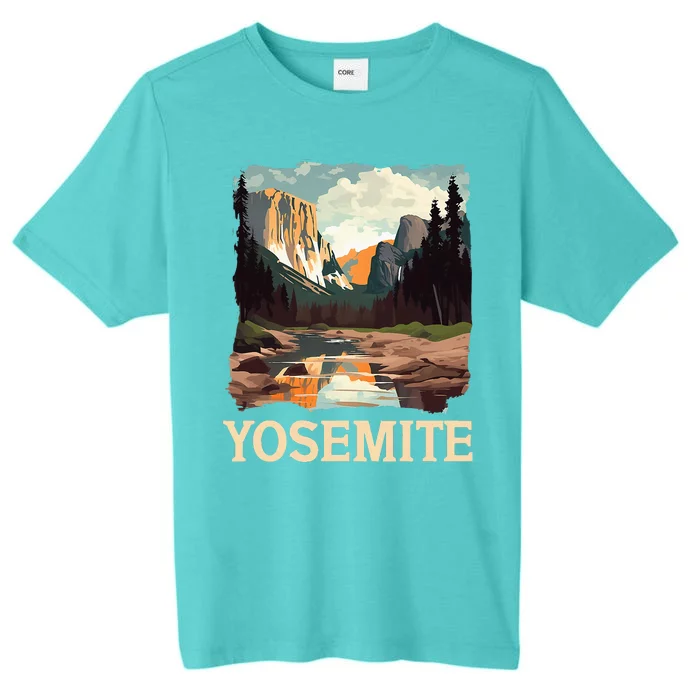 Yosemite National Park Adventure Hiking Nature Design ChromaSoft Performance T-Shirt