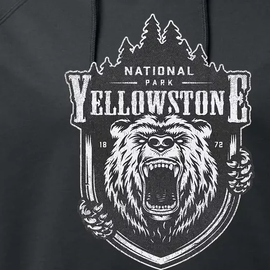 Yellowstone National Park Merchandise Yellowstone Souvenir Performance Fleece Hoodie