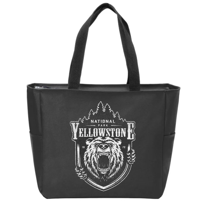 Yellowstone National Park Merchandise Yellowstone Souvenir Zip Tote Bag