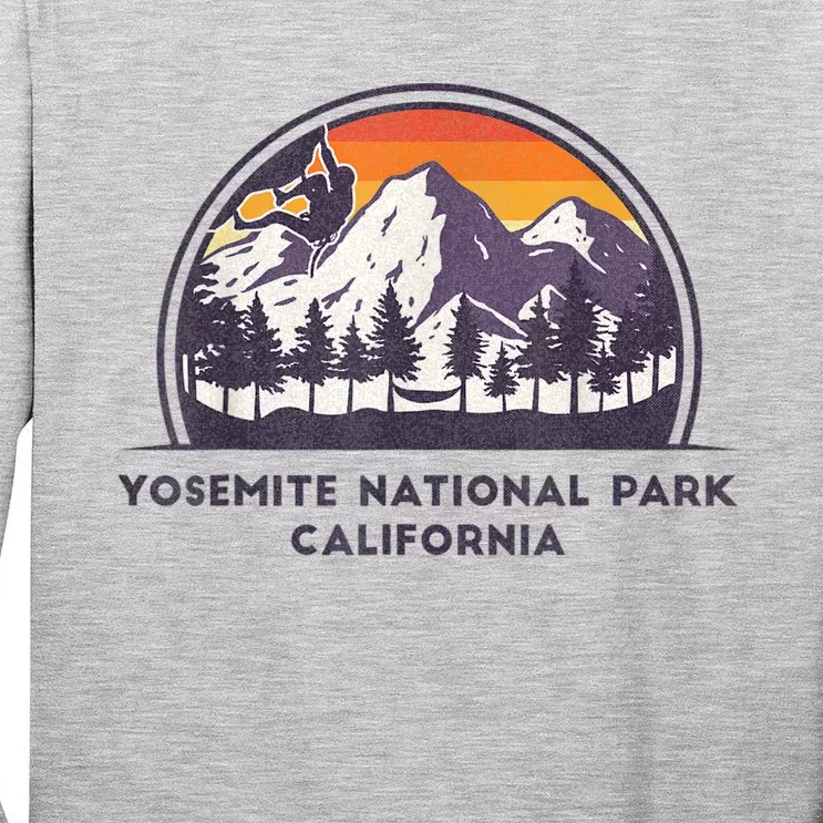 Yosemite National Park, California Rock Climbing Hiking Tall Long Sleeve T-Shirt