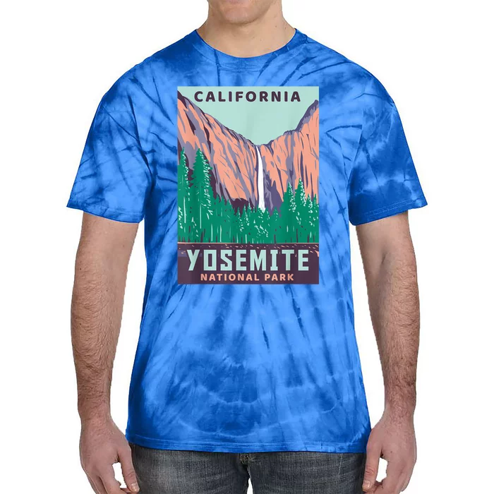 Yosemite National Park US Vintage USA California Parks Gift Tie-Dye T-Shirt