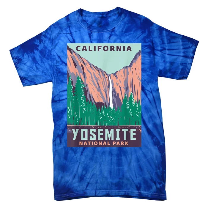 Yosemite National Park US Vintage USA California Parks Gift Tie-Dye T-Shirt