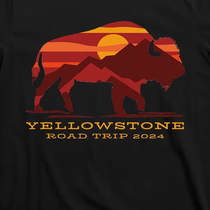 Yellowstone National Park Family Road Trip 2024 Matching T-Shirt