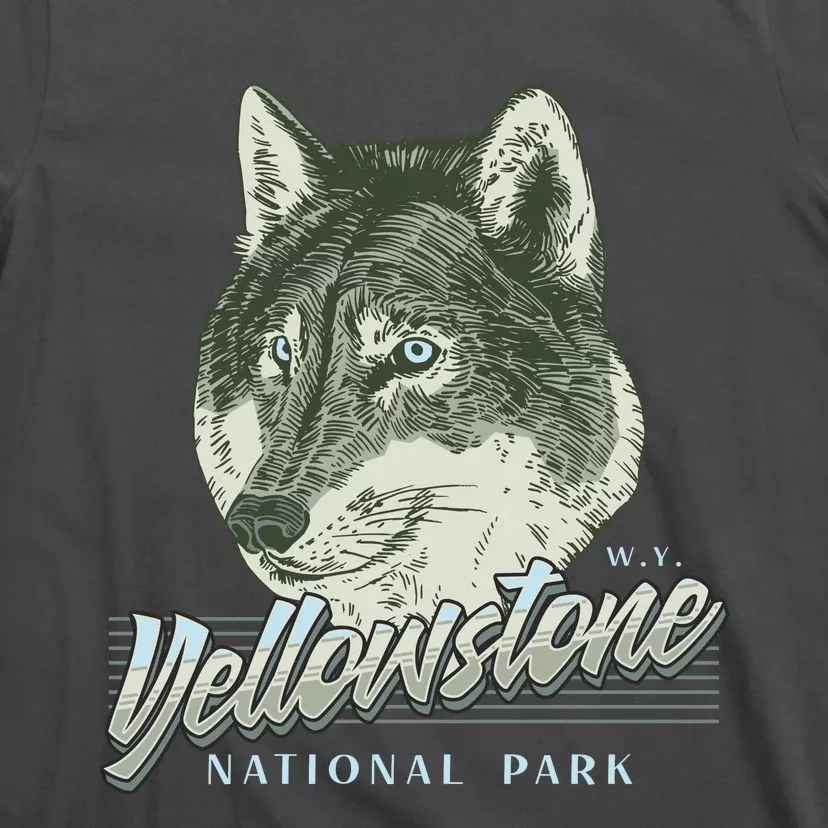 Yellowstone National Park Wolf Logo T-Shirt