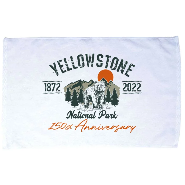 Yellowstone National Park 150th Anniversary Memorabilia Long Sleeve Microfiber Hand Towel